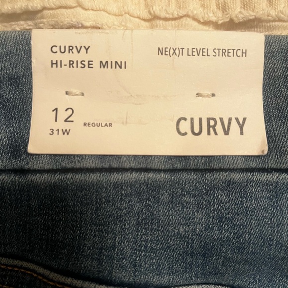 NWT American Eagle Outfitters Curvy     
Hi-Rise Distressed Denim Skirt Size 12 - Picture 5 of 7